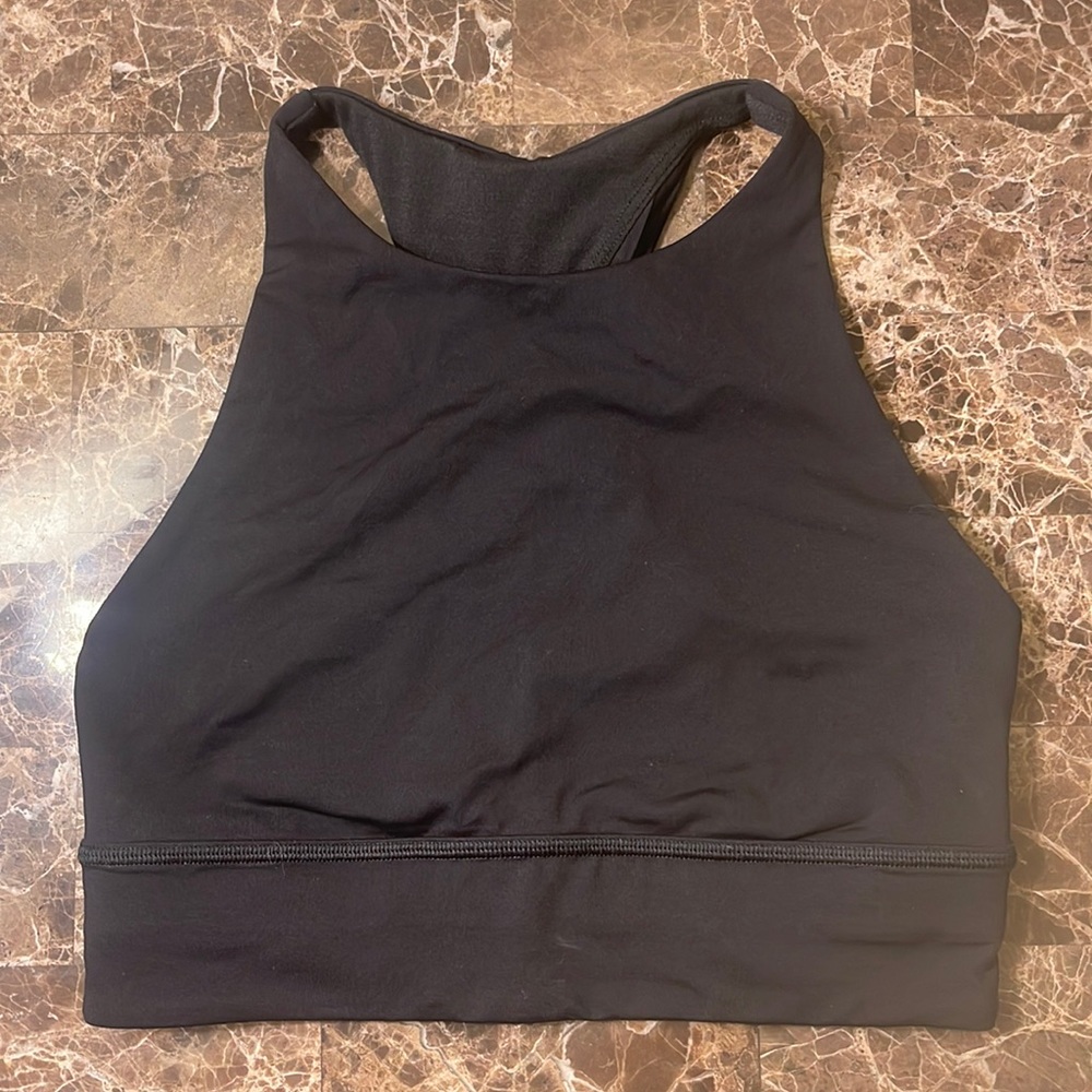 Lululemon High Neck Mesh Sports Bra